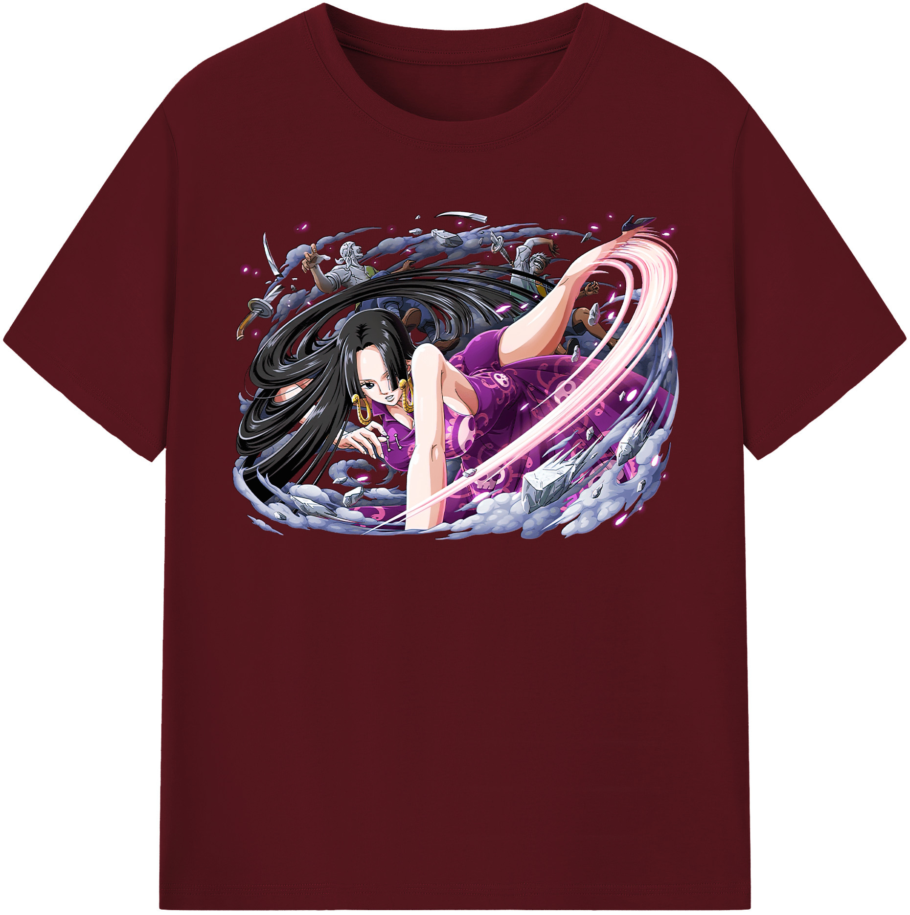 ワンピース ボア・ハンコック ONE PIECE Boa·Hancock 綿100％半袖Tシャツ（フロントプリント）